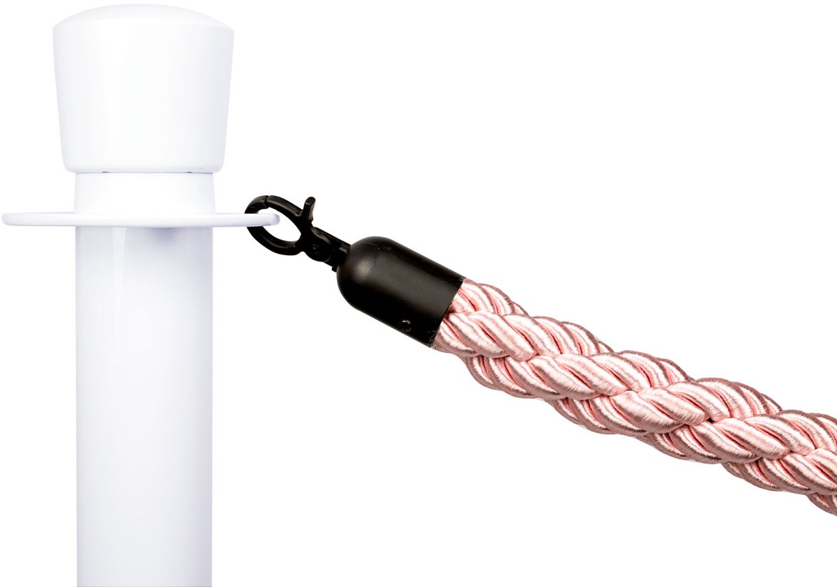   | Afzetkoord Gedraaid | Zwart - Roze